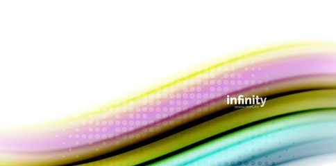 Gel jelly fluid flowing liquid rainbow style colours, wave abstract background, modern minimal colorful design