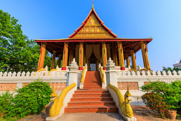 Wat Phra Keo, Buddhist temple in Vientiane capital of Laos.