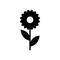 Flower Icon in trendy flat style isolated on white background. Spring symbol for your web site design, logo, app, UI. Vector illustration
