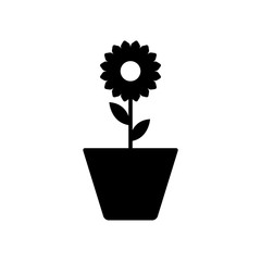 Flower Icon in trendy flat style isolated on white background. Spring symbol for your web site design, logo, app, UI. Vector illustration