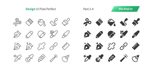 Graphic Design UI Pixel Perfect Well-crafted Thin Line And Solid Icons 30 1x Grid for Web Graphics and Apps. Simple Minimal Pictogram Part 2-4