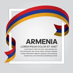 Armenia flag background