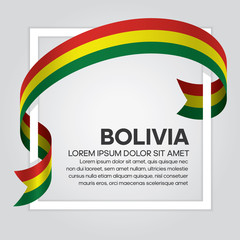 Bolivia flag background