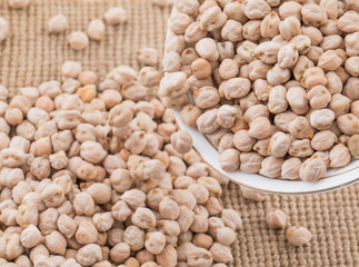 Dried Chick Pea Also Know as Kabuli Chana, Garbanzo, Bengal Gram, Cicer Arietinum, Garbanzo Bean or Chickpea.