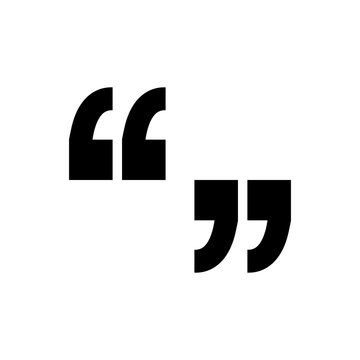 Quote vector icon isolated