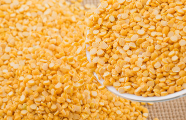 Split Chickpea Also Know as Yellow Split Peas, Chana Dal, Yellow Lentil, Split Pigeon Peas, Yellow Chana Peas, Dried Chickpea Lentils, Split Yellow Gram or Toor Dal.