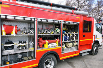 Equipment fire. assistance