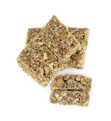 Thai Sweet Cereal Bar on white background