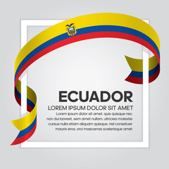 Ecuador flag background