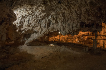 Fototapeta na wymiar Inside the Nettuno cave in Sardinia