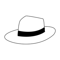 Vintage male hat vector illustration graphic design