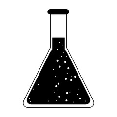 Chemistry lab flask vector illustration graphic design