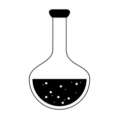 Chemistry lab flask vector illustration graphic design