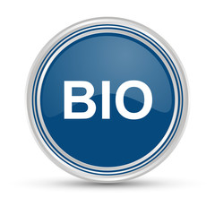 Blauer Button - BIO