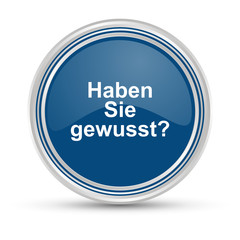 Blauer Button - Haben Sie gewusst