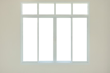 modern window frame isolated on white background