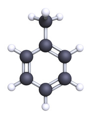 Ball-and-Stick Model of Toluene
