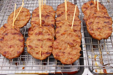 Roasted pork is delicious at street food
