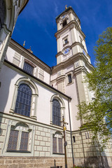 Fototapeta na wymiar Basilica of the Benedictine Abbey in Ottobeuren, Swabia, Germany