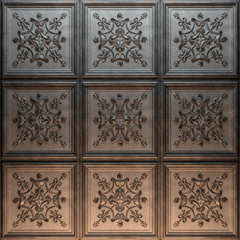 Vintage decorative pattern. 3D rendering.