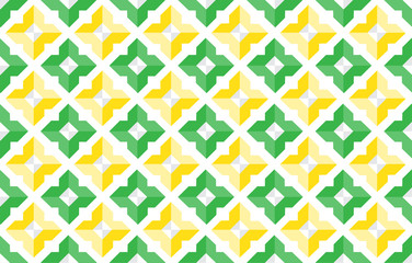 Thai geometric shape abstract vector pattern background design.