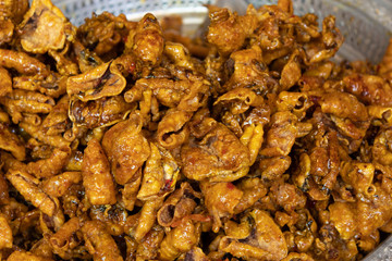 Dried squid, sweet flavors Food from the sea
