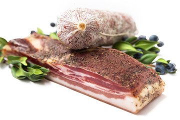 Guanciale e salame tipo cacciatore, Italian Foods 