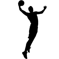 Basketball silhouette, Basketball player clipart, Basketball sports vector, Svg, png, eps,   jpg