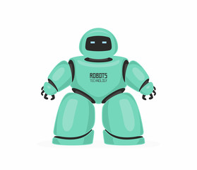 Green robot. isolated on white background