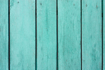 Background from green old wooden boards