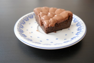 chocolate cake on a plate