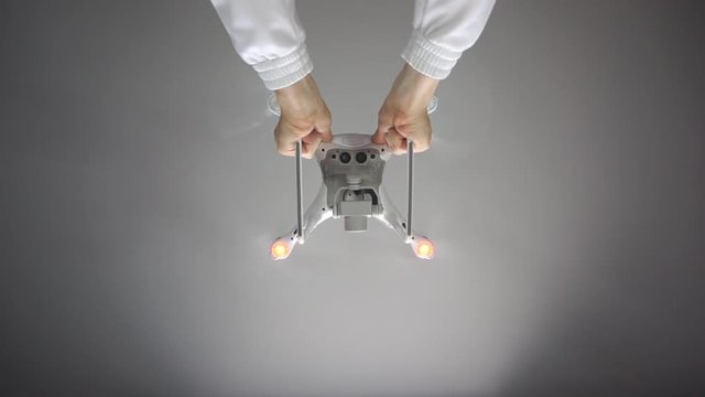 r&eacute;cuperation en vol du drone