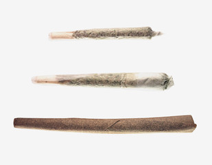 Pre-Rolled Marijuana Cigarette Set - Joint - Blunt - Isolated