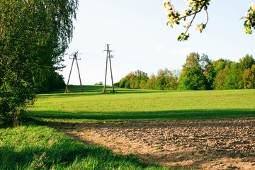Sunny farm - słoneczne pole © Micha