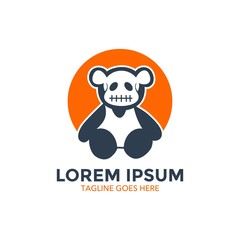 unique skull logo. vector illustration