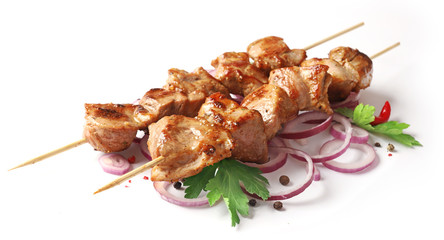Pork shish kebab