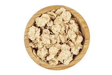 cornflakes on a white background