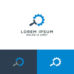 Search engine logo template   - vector illustration