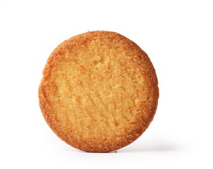 butter cookie on white background