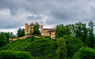 Burg Hohenschwangau in Schwangau in Bayern im Land der Königsschlösser