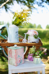 decorations for a photo shoot in the style of shabby