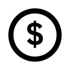 Coin money symbol vector illustration graphic design