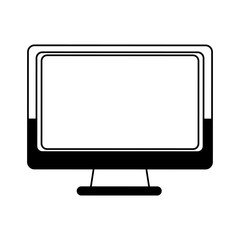 Computer screen isolated vector illustration graphic design