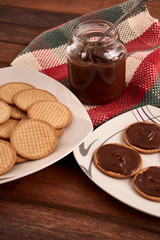 Cookies and chocolate spread