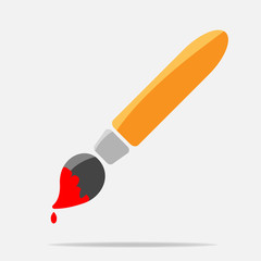 Vector icon brush for drawing. Paint brush