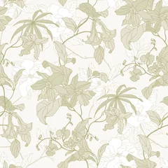 No drill blackout roller blinds Orchidee Seamless pattern with flowers orchids