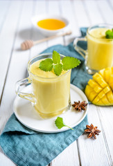 Mango Lassi - traditional Indian yoghurt drink
