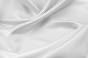 Fototapeta na wymiar White silk fabric