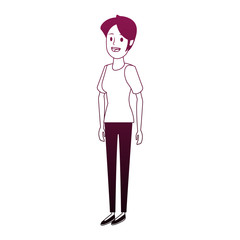 Young woman cartoon vector illustration graphic design