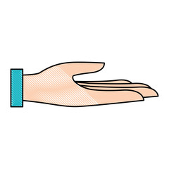 hand human receiving icon vector illustration design